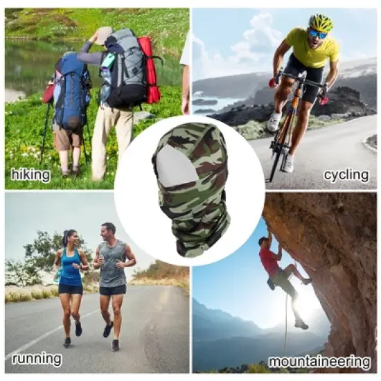 Unique Bargains Quick-drying Ice Silk Camouflage Balaclava Face Mask 1 Pc image {2}