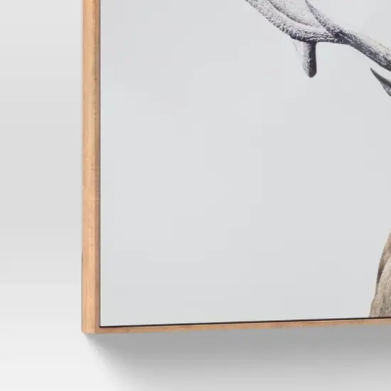 47" x 24" Deer Framed Wall Canvas - Threshold&trade; image {3}