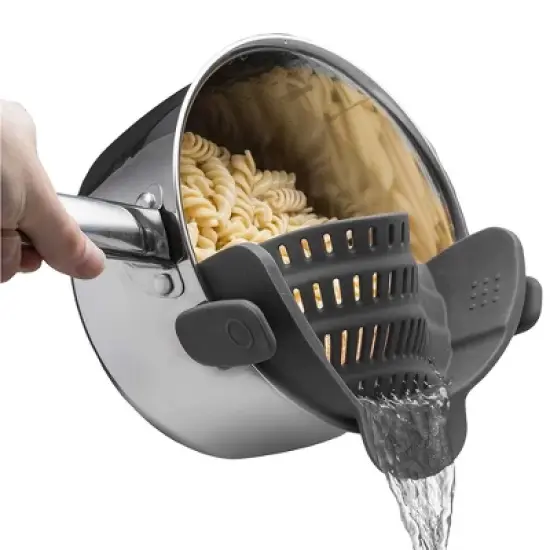 Cheer Collection Heat Resistant Snap-On Pot Strainer image {1}