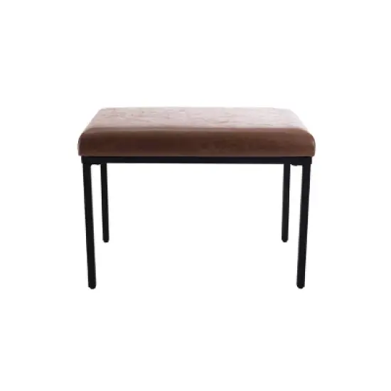 24" Metal Ottoman - WOVENBYRD image {9}