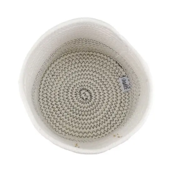 Midlee Rope Dog Toy Basket with Blank Label- Personalize It! image {2}