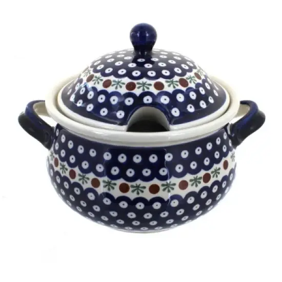 Blue Rose Polish Pottery 1004 Zaklady Soup Tureen image {6}