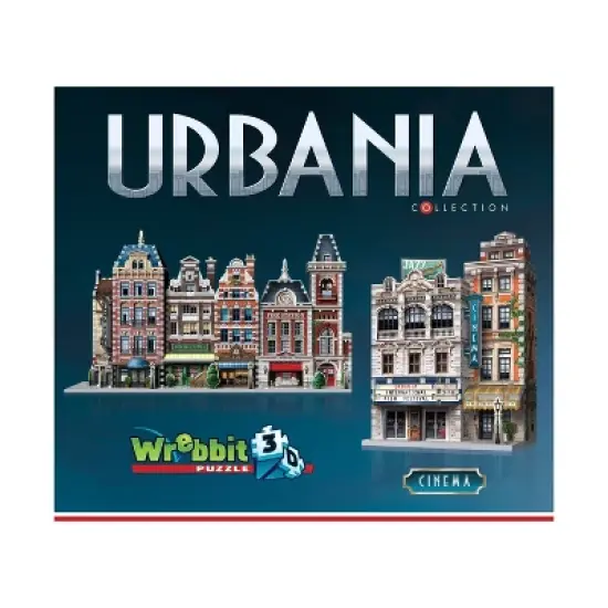 Urbania Collection - Hotel, Cinema, Cafe & Fire Station 4pk 3D Puzzles 1165pc image {8}
