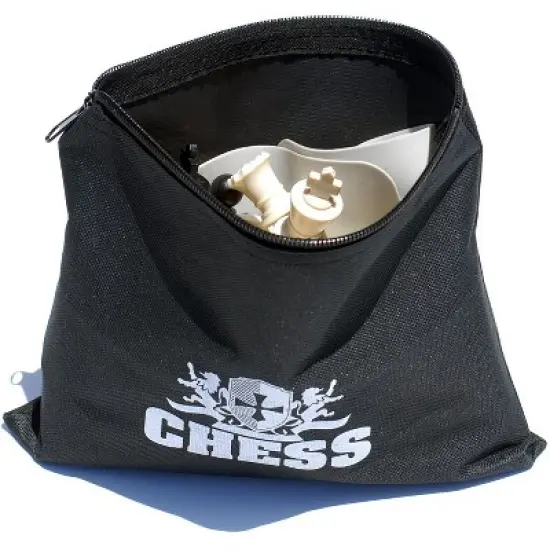 WE Games Ultimate Compact Tournament Chess Set with Silicone Chess Board - Heavy Weighted Pieces image {5}