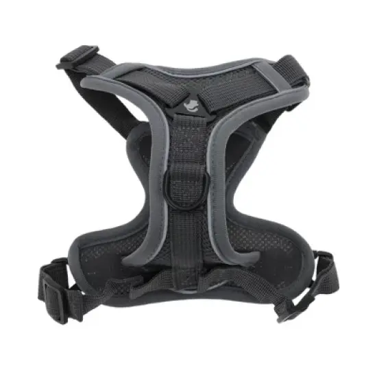 Unique Bargains Cat Harness and Leash with Reflective Strips Large Gray 1 Set image {6}