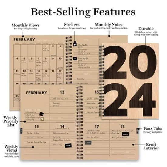 TF Publishing 2024 Weekly/Monthly Planner 8"x6.5" Biggest Year image {6}