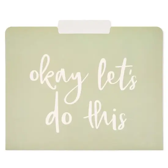 Paper Junkie 12 Pack Decorative File Folders, Letter Size for Women, Cute Earth Tone Aesthetic Office Supplies with Inspirational Sayings image {7}