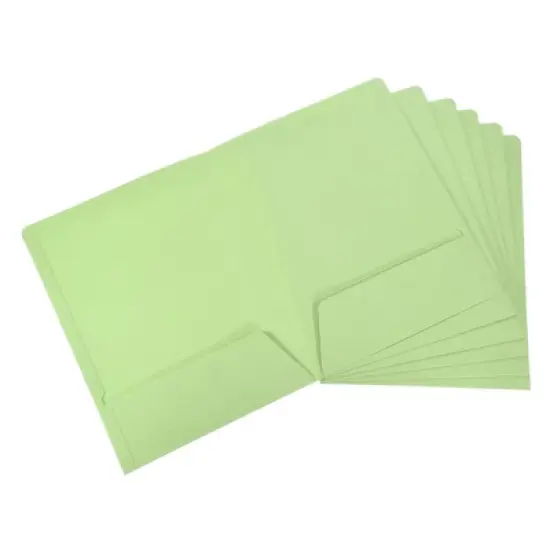 Unique Bargains Office Two-Pocket Letter Files Portfolio Storage Organizer Folders image {10}