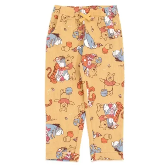 Disney Winnie the Pooh Waffle Knit Sweatshirt Pants Outfit Set Newborn to Infant image {3}