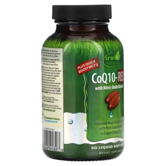 Irwin Naturals CoQ10-Red, 60 Liquid Soft-Gels image {3}
