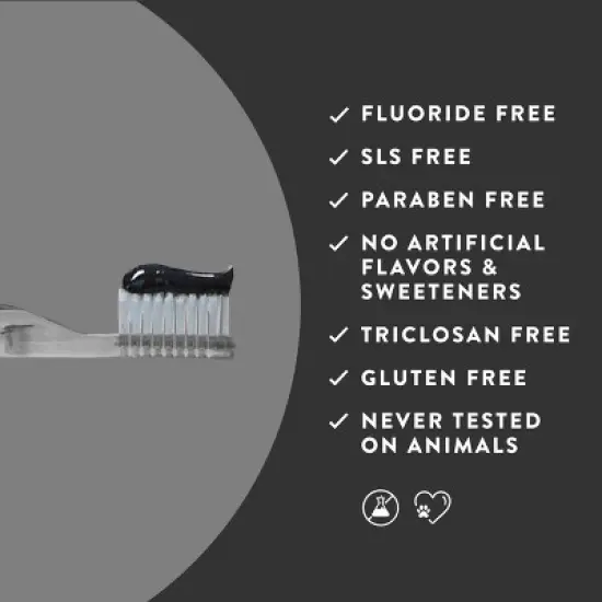 Native Premium Detoxifying Charcoal with Mint Fluoride Free Toothpaste - 4.1oz image {2}