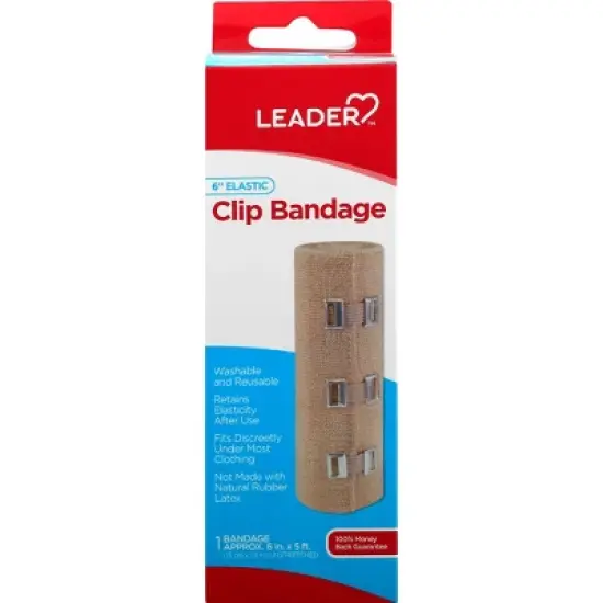 Leader Elastic Clip Bandage 6 inches 1 ea image {5}