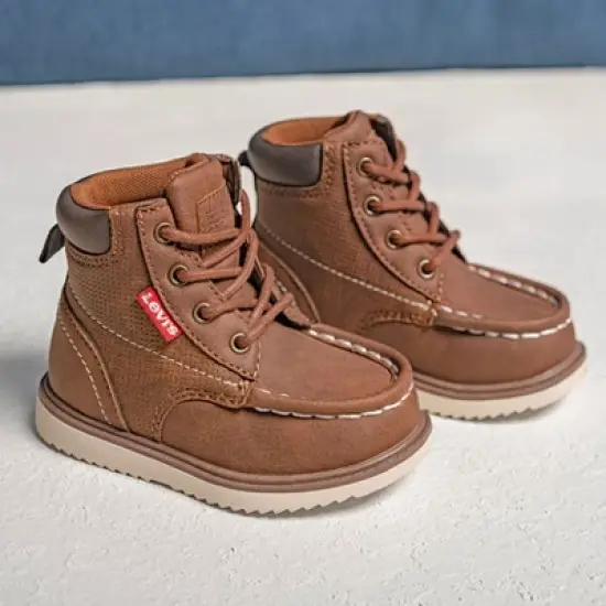 Levi's Toddler Dean Waxed UL NB Unisex Moc Toe Boot image {6}