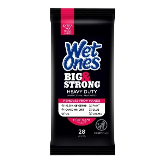Wet Ones Big & Strong Hand Wipes - 28ct image {7}