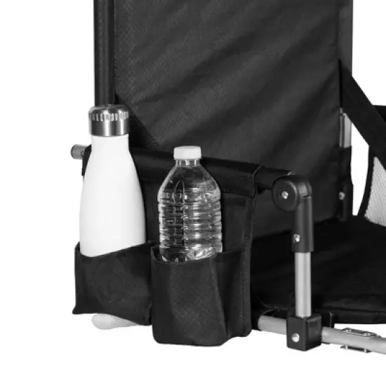 Alpcour Stadium Seat - Foldable, Padded Bleacher Chair with Backrest, Armrest, Pockets, & Cup Holder image {5}
