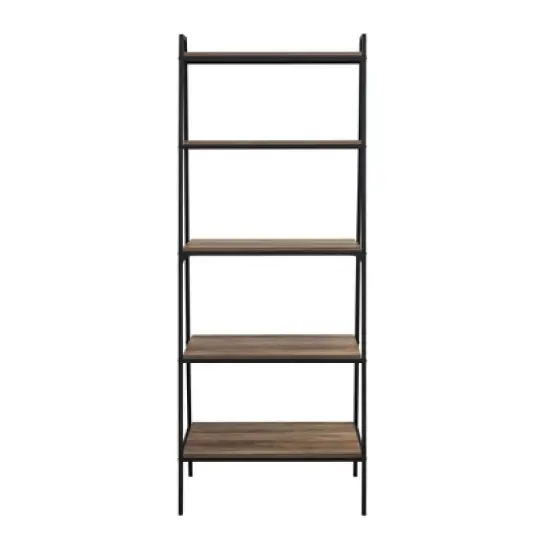 72" Open Storage Ladder Bookshelf - Saracina Home image {5}