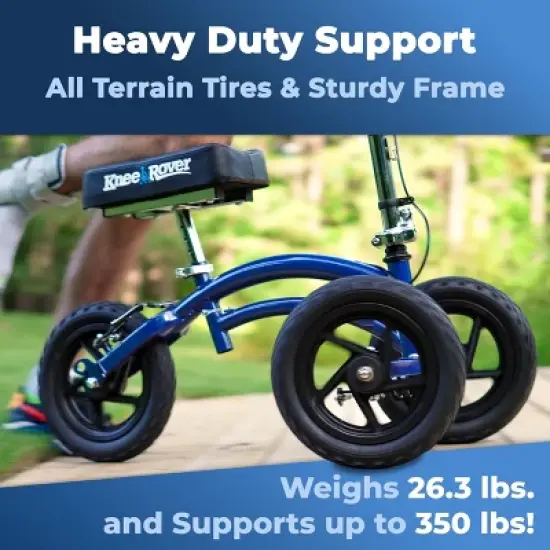 KneeRover All Terrain KneeRover Steerable Knee Scooter Blue image {8}