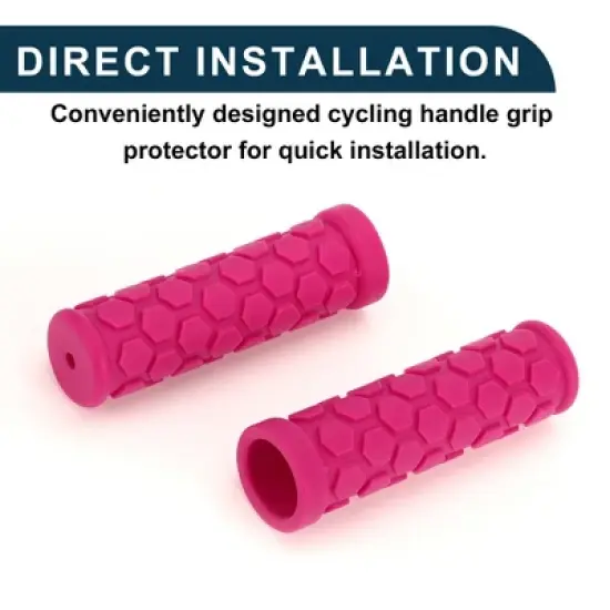 Unique Bargains Bike Handlebar Grips Covers 4.02" Pink 1 Pair image {5}