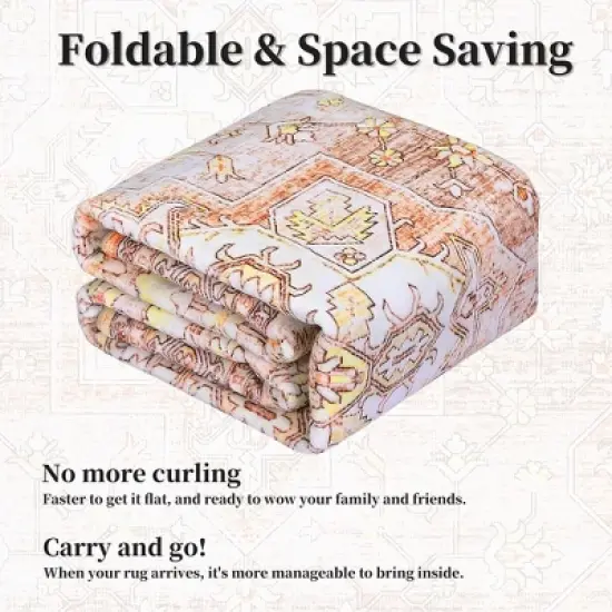 Area Rug Washable Rug Vintage Bohemian Rug, Ultra Soft Area Rugs for Bedroom Living Room Dining Room image {7}