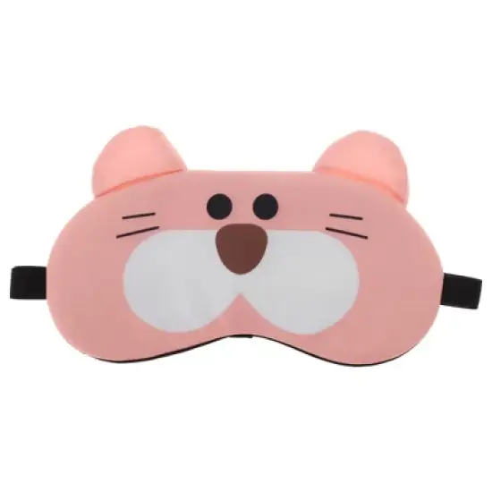Soft Tiger Eyes Sleep Mask Pink White 1 Pc image {6}