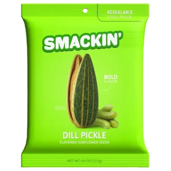 SMACKIN' Dill Pickle Sunflower Seeds - 4oz image {4}