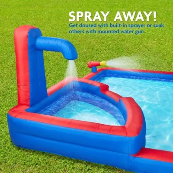 Sunny & Fun Large Inflatable Kids Backyard Water Slide Park  image {2}