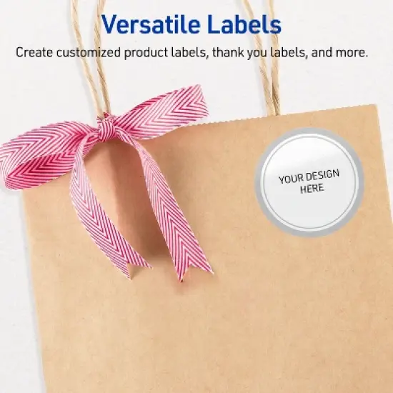 Avery Round Labels, Silver Border, 2" Diameter, 120ct image {5}
