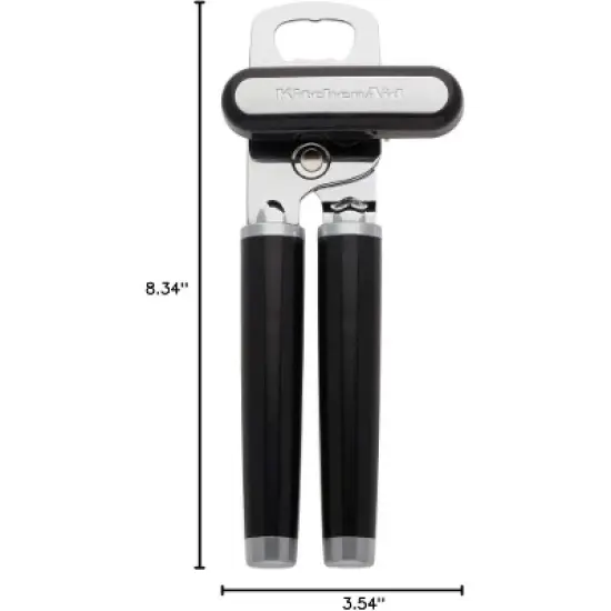 Multifunction Can Opener and Bottle Opener Easy to Use, Razor Sharp Stainless Steel Cutting Wheel, Soft Ergonomic Handles image {8}