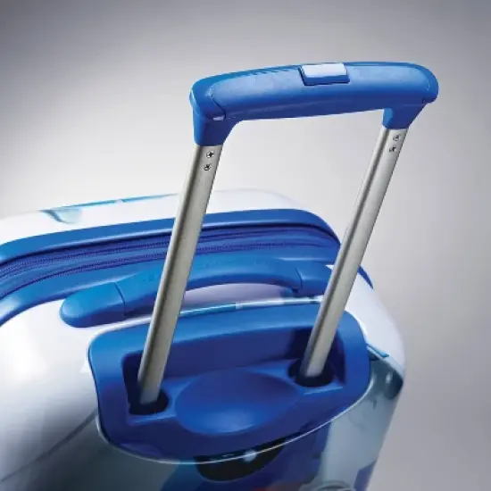 American Tourister Star Wars R2-D2 Hardside Carry On Spinner Suitcase - Silver/Royal Blue image {5}