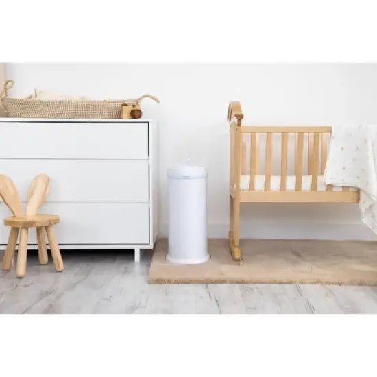 Ubbi Steel Diaper Pail - White image {4}