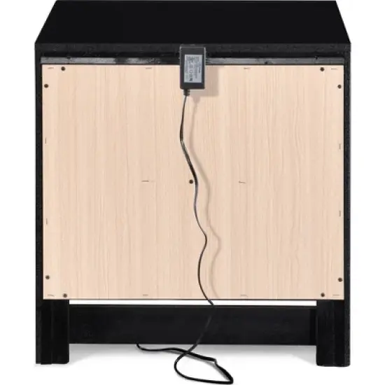 Edmond 2 Drawer Nightstand with USB - Click Decor image {4}