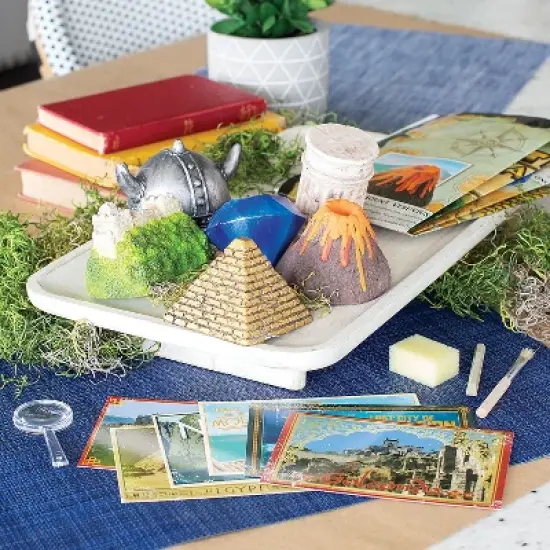 MindWare Dig It Up! Ancient Artifacts Fossil Excavation Kit -  Includes 6 Uniquely Shaped Historical Pods image {1}