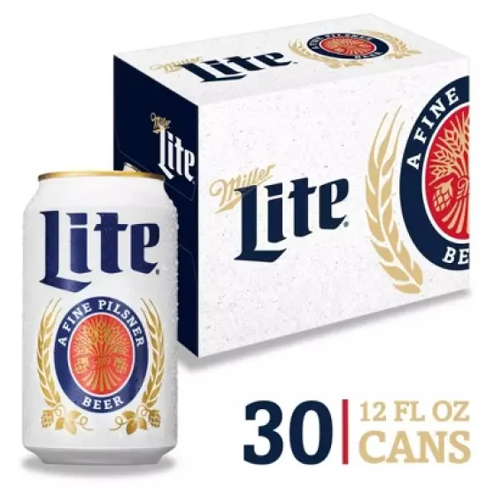Miller Lite Beer - 30pk/12 fl oz Cans image {9}