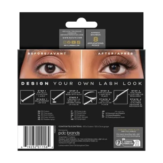 Eylure Luxe 3D Individuals False Eyelashes - 120ct image {5}