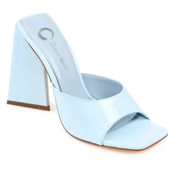 Journee Collection Womens Kammali Tru Comfort Foam Open Square Toe Block Heel Sandals image {10}