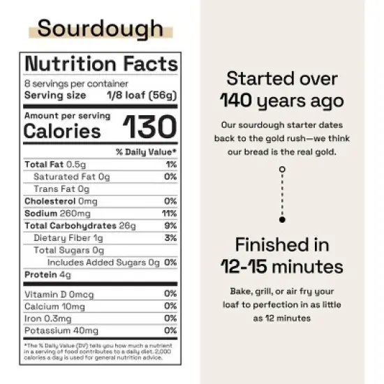 The Essential Baking Company Take & Bake Organic Sourdough Bread - 16oz image {2}
