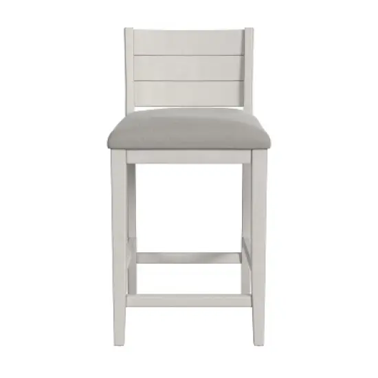 Fowler Wood Counter Height Barstool Sea White - Hillsdale Furniture image {7}