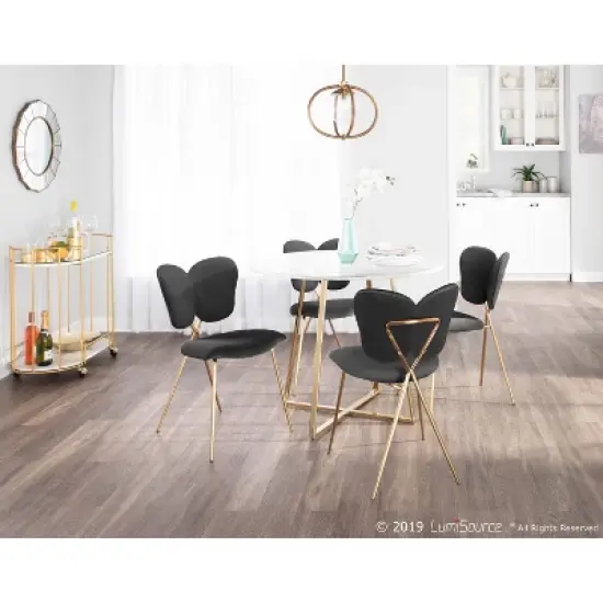 Set of 2 Madeline Contemporary and Glam Chairs - LumiSource image {8}