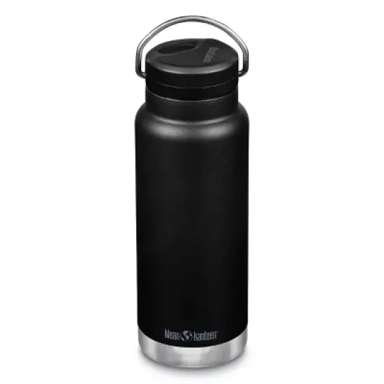 Klean Kanteen 32oz TKWide Insulated Stainless Steel Water Bottle with Twist Straw Cap - Black image {2}