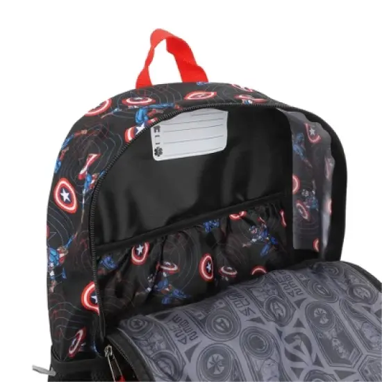 Avengers Kids' 15.5L Backpack with HP - Black image {4}