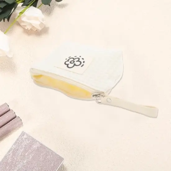 Unique Bargains Portable Plaid Makeup Bag 1 Pc image {2}