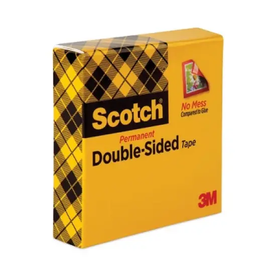 Scotch Double-Sided Tape Clear  0.5" x 75 ft image {1}