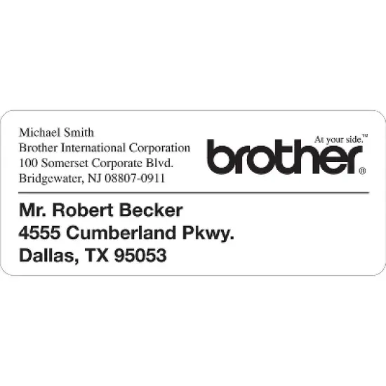 Brother Die-Cut Address Labels 1.4" x 3.5" White 400/Roll DK1208 image {4}