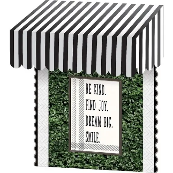 Teacher Created Resources Black & White Stripes Awning (TCR77505) image {1}