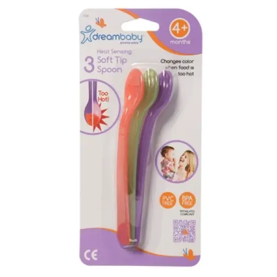 Dreambaby&reg; Heat Sensing Soft Tip Spoons, 3 Per Pack, 6 Packs image {1}