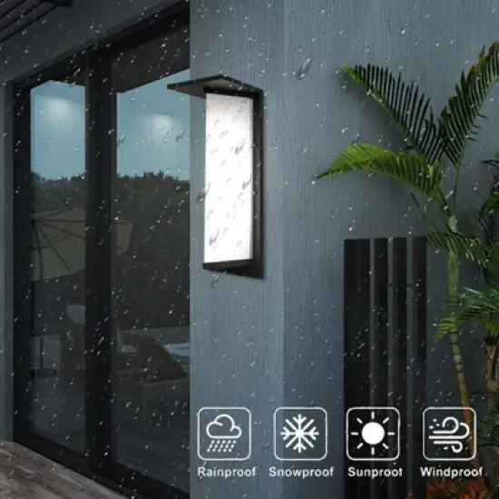 YIYIBYUS Exterior Wall Light Fixture, Waterproof Aluminium Outdoor Lanterns for Front Porch Patio image {2}