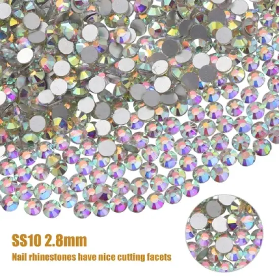 Unique Bargains Flatback Nail Glass Rhinestones 1 Pack image {2}