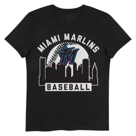 MLB Miami Marlins Girls' Crew Neck T-Shirt image {1}