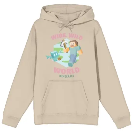Minecraft Wide Wild World Adult Sand Graphic Hoodie image {2}