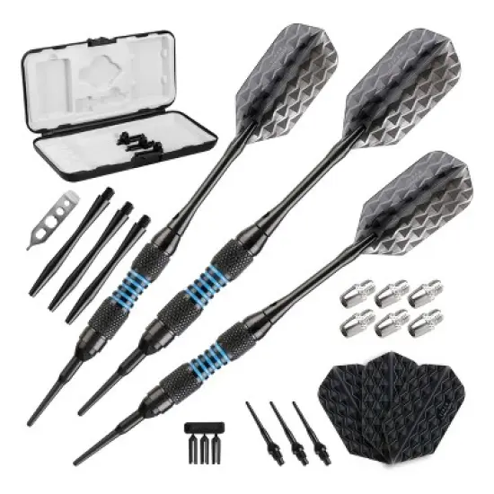 Viper Bobcat Adjustable Weight Conversion Dart Set 16-19 Grams, Black Rings image {1}